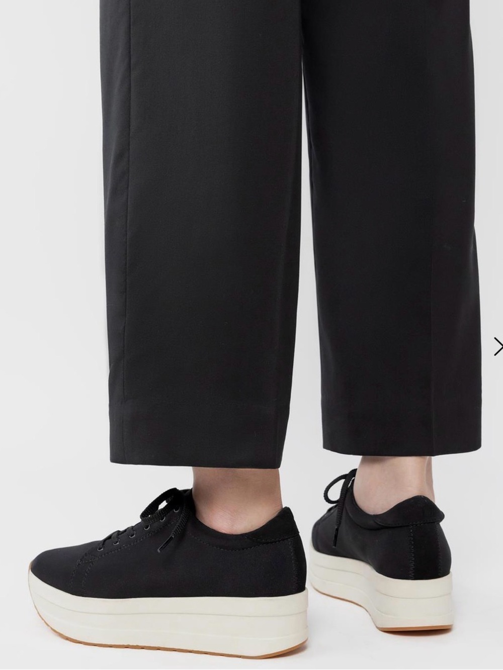 Vagabond Black Lace-Up Platform Sneakers